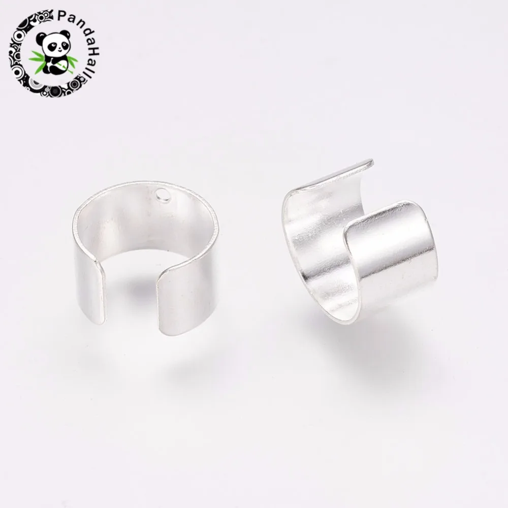 Punk Rock Brass Ear Cuff Clip-On Earrings Non-Piercing for Women Men Ear Clips Jewelry Unisex 4 Colors200pcs 9.5x10x6mm