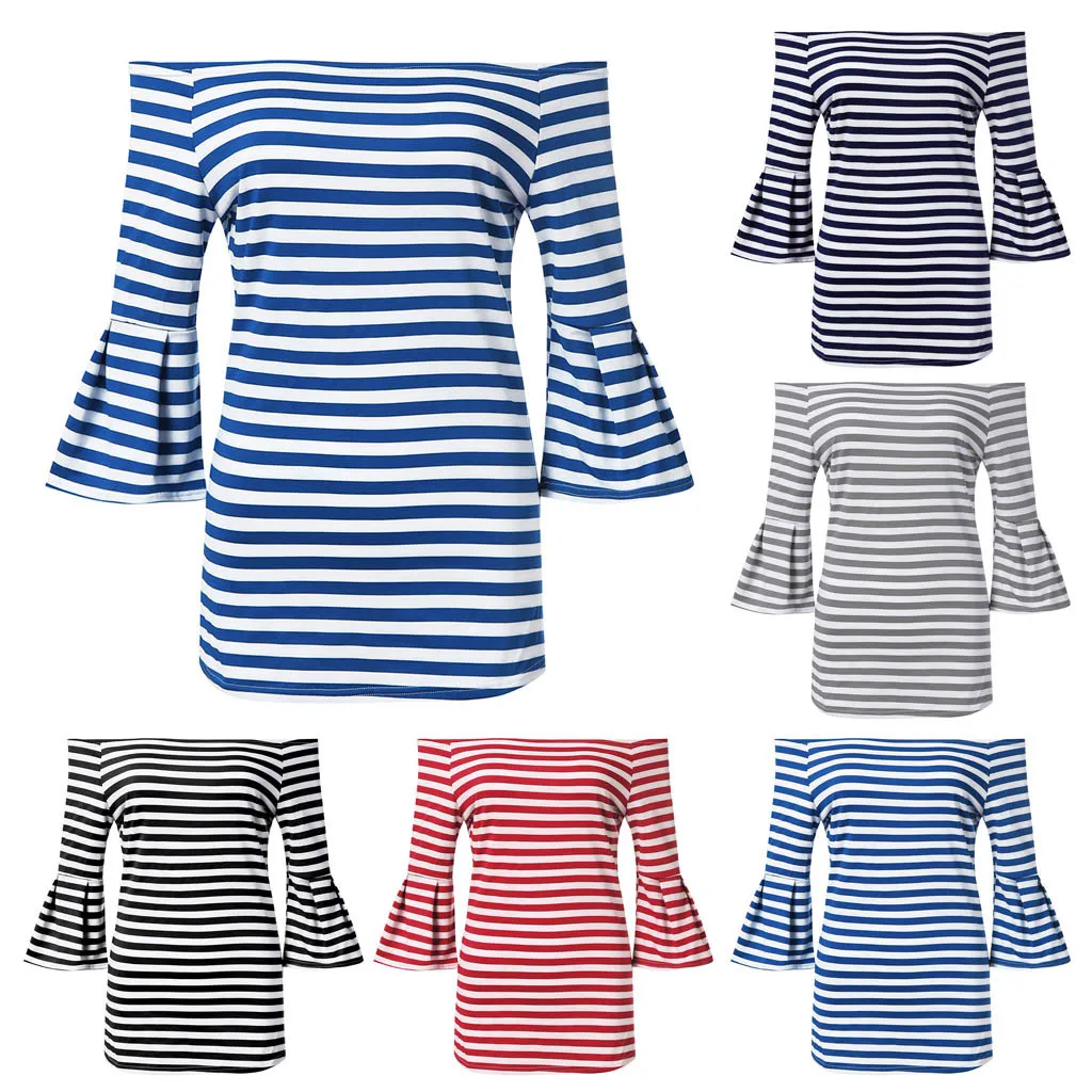 Повседневные летние топы для ежедневного ношения футболка с воротником-лодочкой