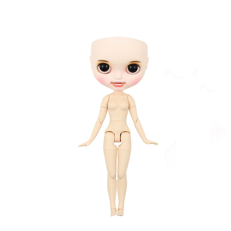 Серый Ледяная фабрика Blyth кукла DIY BJD рисованная шарнир тела белая кожа игрушки 30 см 1/6 модные куклы подарок для девочки - Цвет: Серый