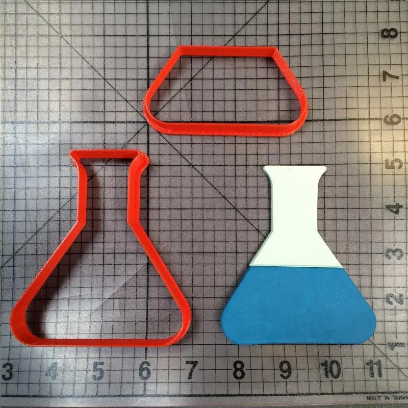 

Beaker Cookie Cutter Fondant Cupcake Top Moulds Made 3D Printed Cake Cutter Set Cake Decoration Tools Kitchen Accessories