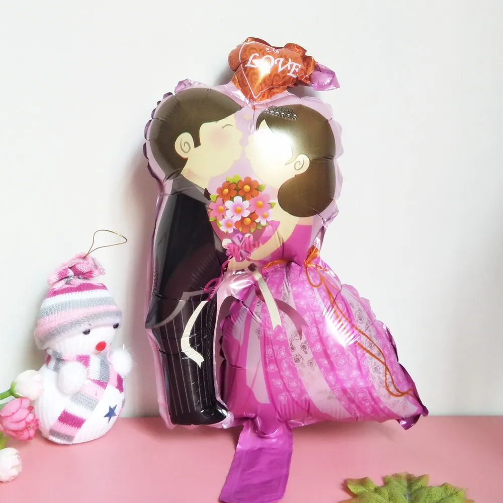 XXYYZZ Симпатичные Новые Алюминиевые Воздушные шары из фольги для невесты и жениха