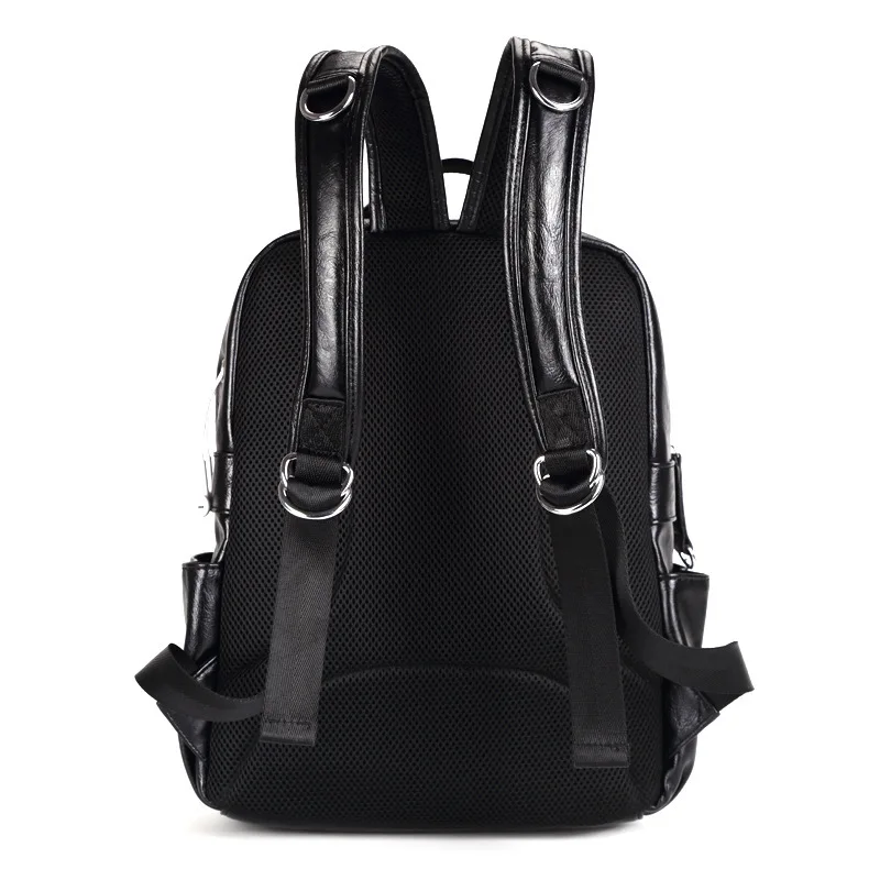 Рюкзак мужской из ПУ кожи водонепроницаемый ранец для планшетного ПК 10 дюймов