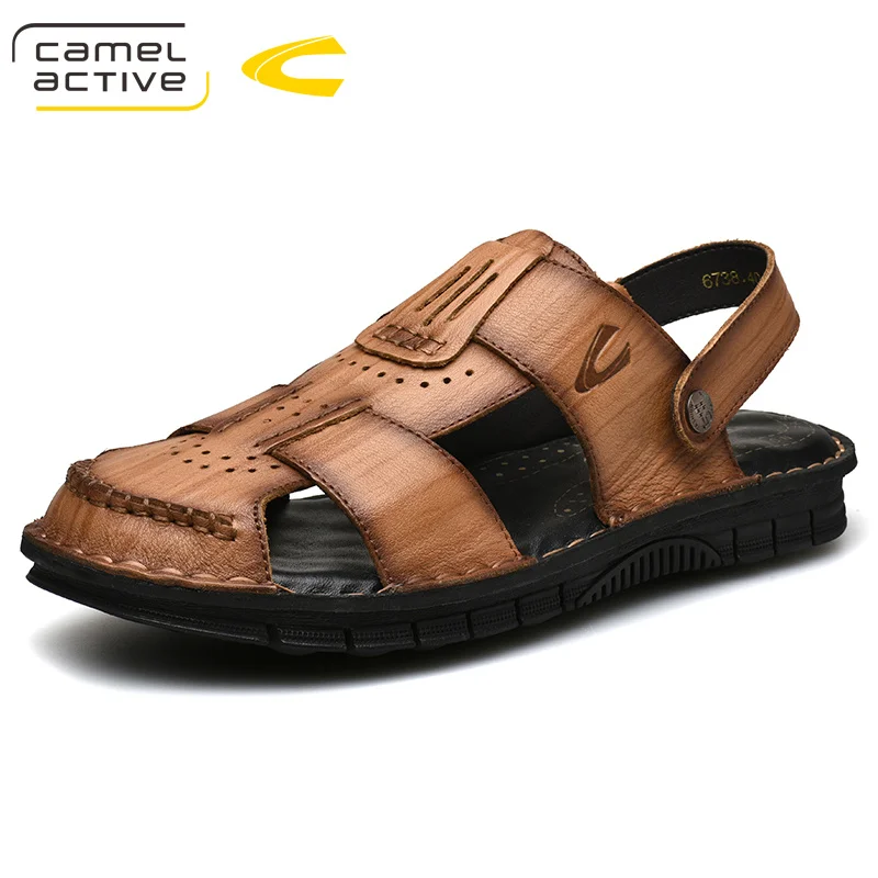 Мужские сандалии Camel Active из натуральной кожи деловые повседневные шлепанцы