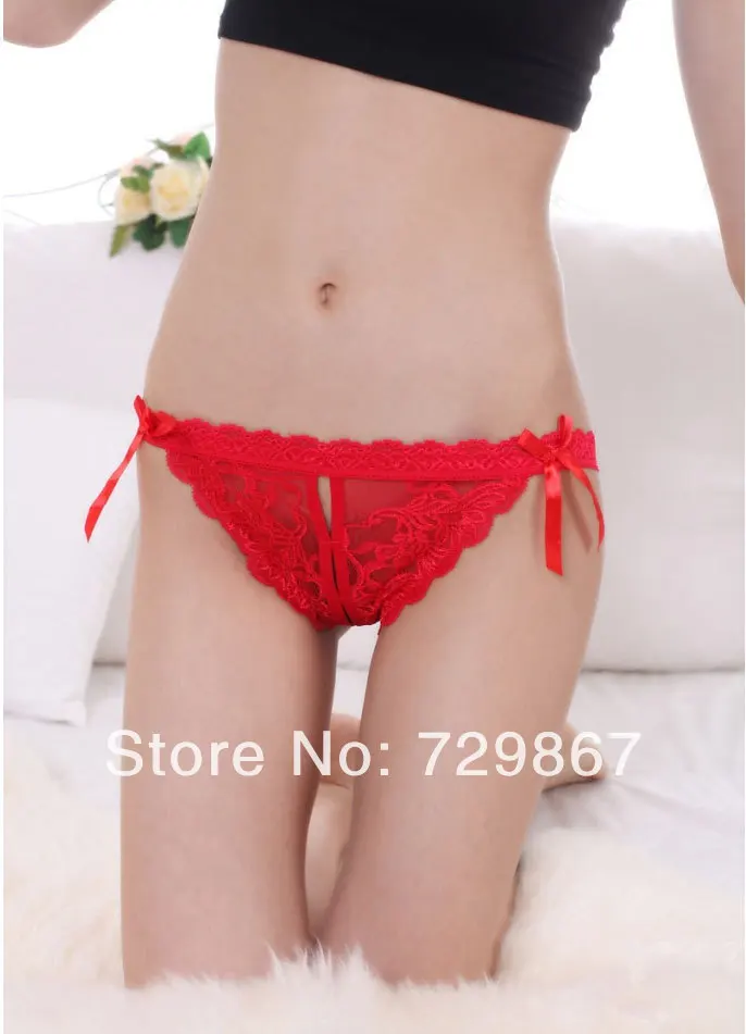 Sexy Women Lace Open Crotch Mesh G String Thong Panties Sex Underwear Briefs Erotic Lingerie |