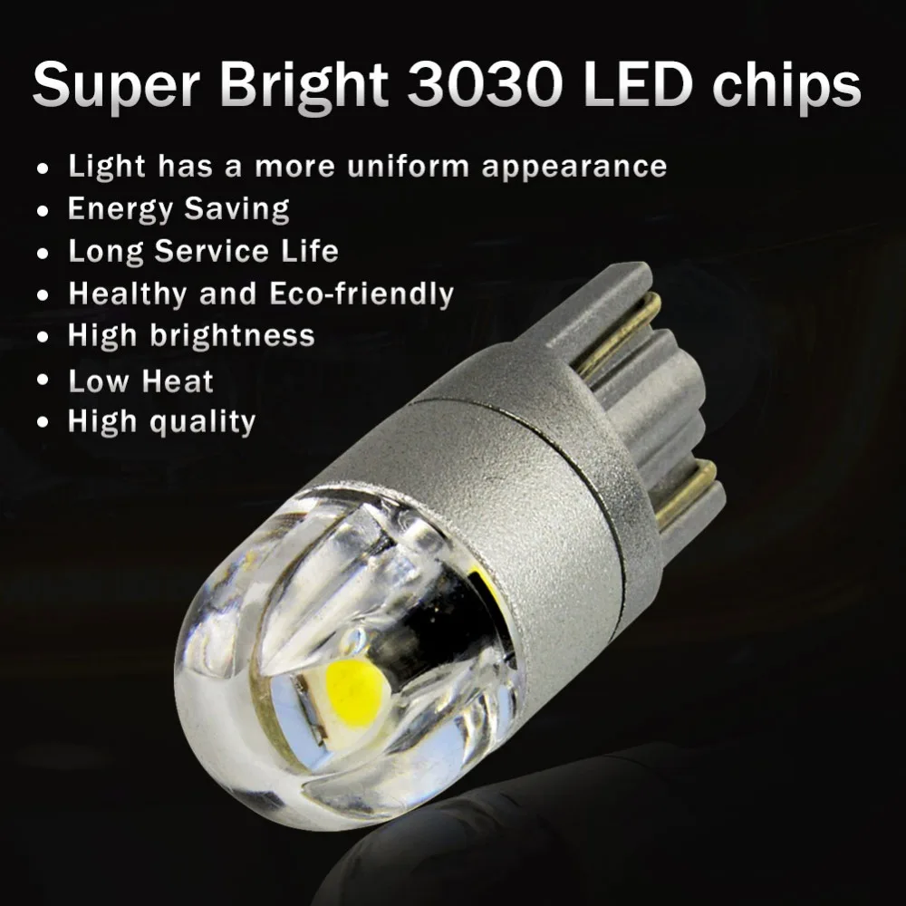 Светодиодные лампы T10 2-SMD 3030 W5W 3-SMD 2 шт. светодиодная лампа для автомобильных