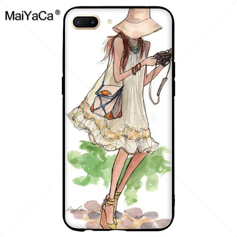 MaiYaCa Beautiful summer Love Dress Shopping travel Girl Phone Case for OPPO R9s R11 R9 R15 casefor vivo X9sPLUS X20plus case | Мобильные