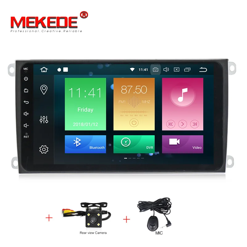 CAR DVD camera 4G RAM 32G ROM HD 1024X600 Android 8,0 9 дюймов полный сенсорный экран автомобильный мультимедийный автомобильный gps dvd-плеер для Porsche Cayenne 2003-2010 - Цвет: CAR DVD camera