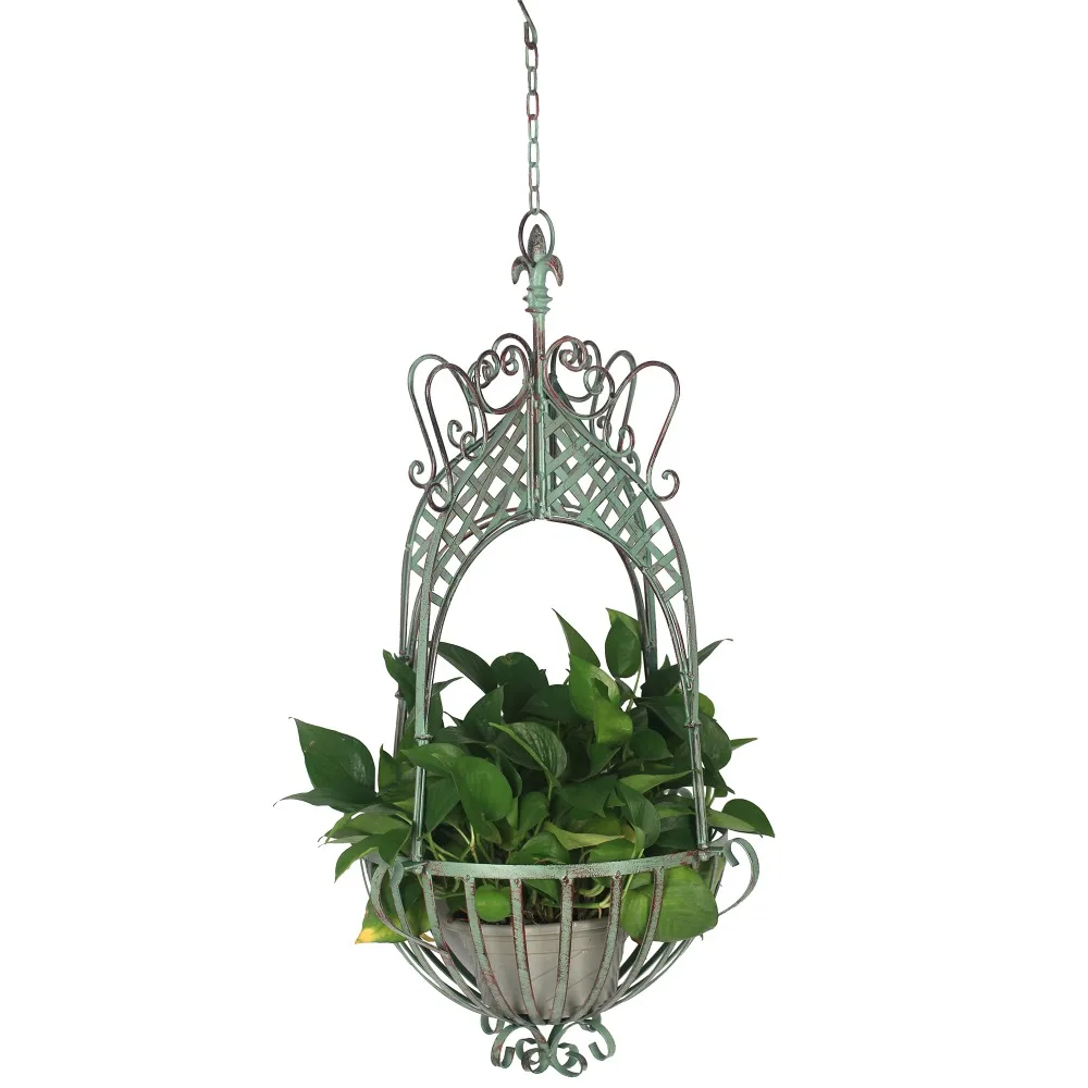 Креативная железная Цветочная подставка для балкона настенная подвесная