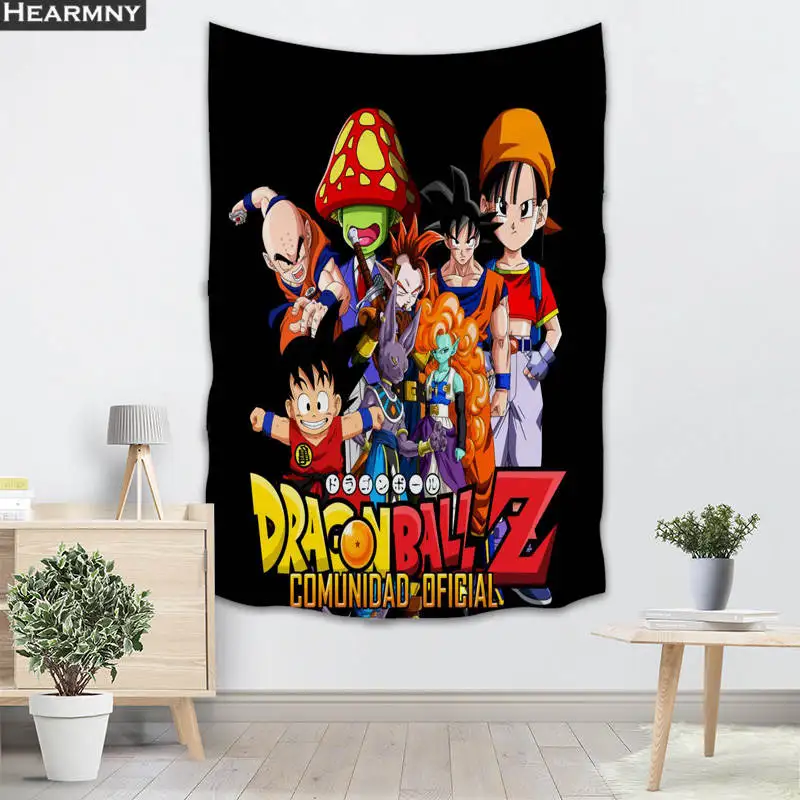 Фон тканевый балдахин гобелен настенный на заказ Dragon Ball Z спальня гостиная одеяло Йога пляжное полотенце скатерть - Цвет: 19