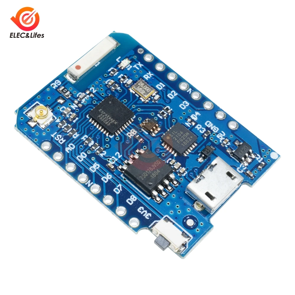 Беспроводная макетная плата WEMOS D1 Mini Pro ESP8266 CP2104 с поддержкой Wi Fi 16 Мб антенны
