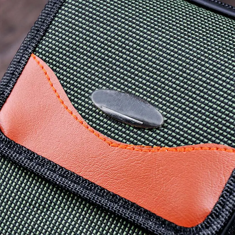 

1pc Men Waist Bag Casual Canvas Large Capacity Zipper For Sport Outdoor New