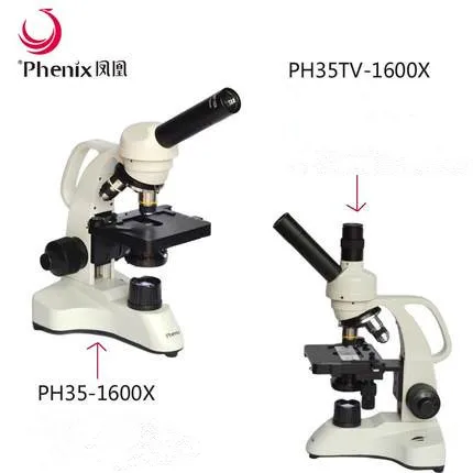 Phenix/микроскоп профессиональный поставщик 1600X Монокуляр ТВ трубки Биологический