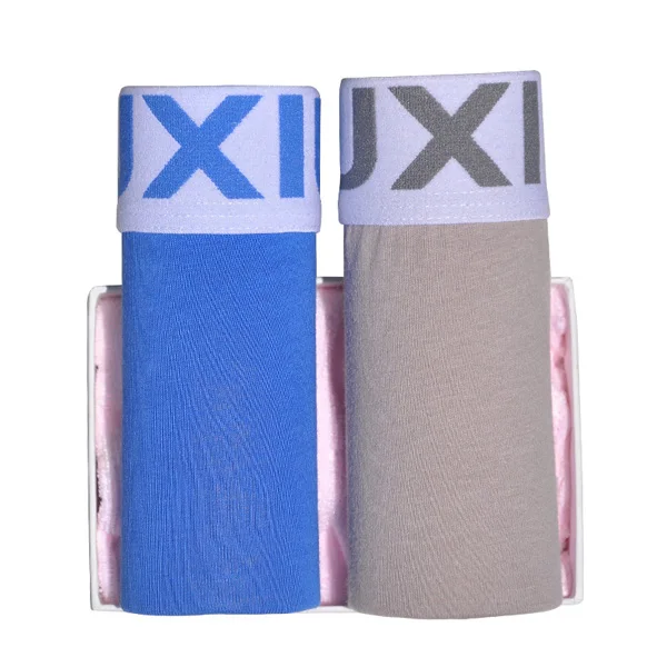 blue gray DEWVKV, высокое качество, сексуальные мужские трусы, нижнее белье для мужчин, дышащие, удобные, пердят, трусы для мужчин, сексуальное нижнее белье для мужчин - Цвет: blue gray