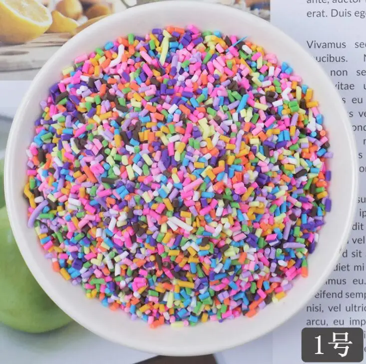 Посыпка из глины 20 г/лот милая красочная в форме сердца с пятизвездочным бантом