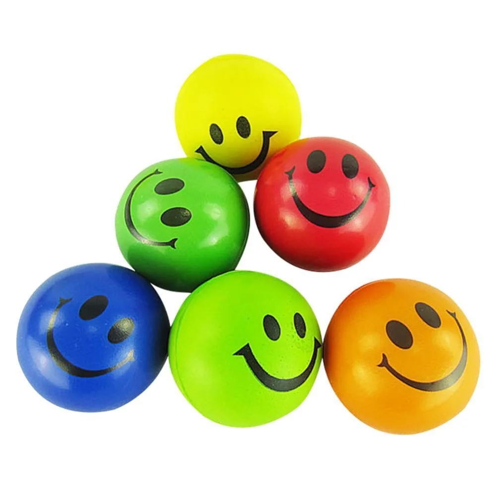 2 шт. случайные шарики миниатюрные милые смайлики расслабляемые на открытом