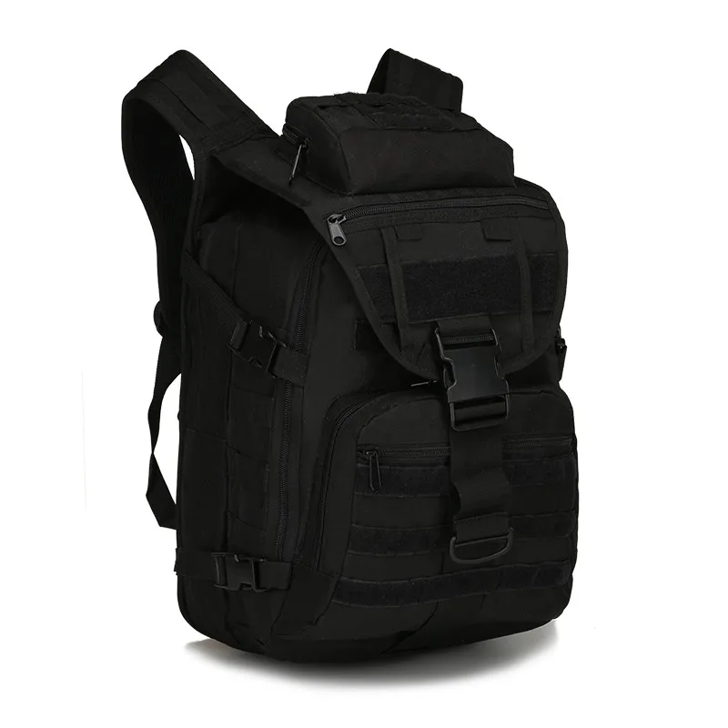 Black 40L мужской женский военный армейский уличный тактический рюкзак, походный спортивный рюкзак для путешествий, походная камуфляжная сумка - Цвет: Black