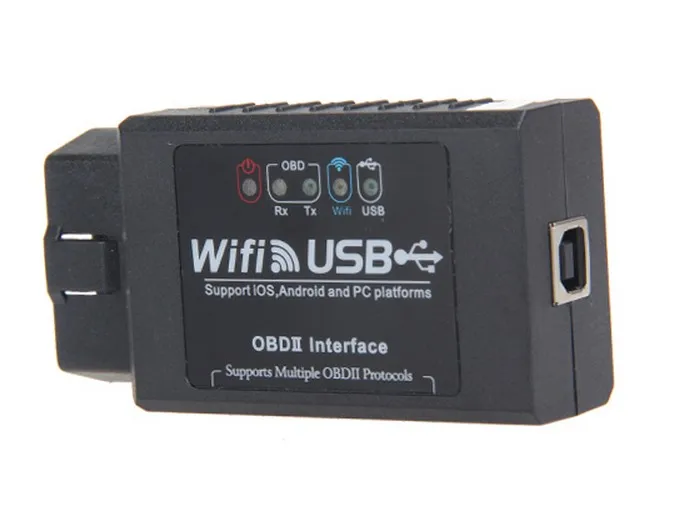 Новинка 2017 обновленный сканер ELM327 с Wi Fi USB диагностический инструмент ELM 327 OBD ii