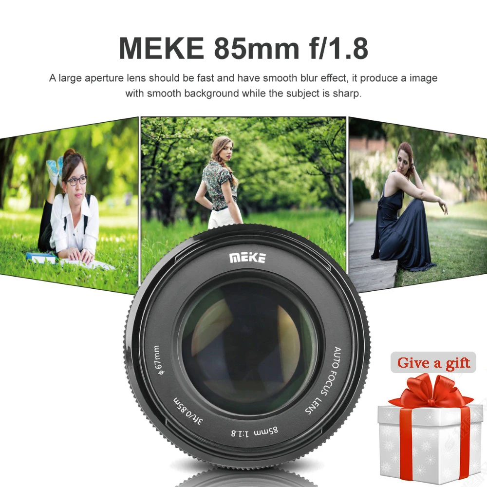 Meike 85 мм F1.8 AF Автофокус Макро объектив для цифровой однообъективной зеркальной камеры Canon EOS EF крепление 6D 7D 80D 60D 70D 600D 1100D 1200D 1300D 5D3 5D2 750D 650D DSLR Камера