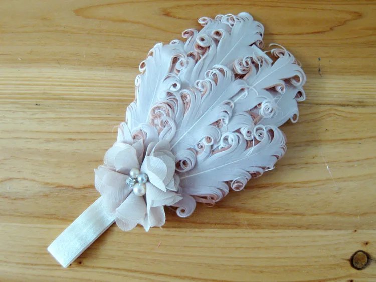 Женская повязка на голову с перьями и жемчугом 12 шт./лот|flower rug|flowers and leaves imagesflower