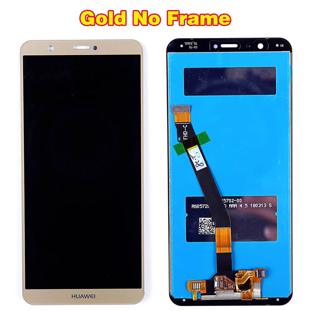 Gold No Frame ЖК-дисплей huawei для huawei P Smart, 5,65 дюймов, сенсорный экран для huawei Enjoy 7 S, дигитайзер в сборе 2160*1080, рамка, Бесплатные инструменты - Цвет: Gold No Frame