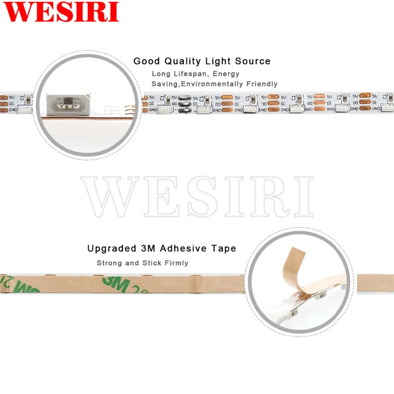 1 м/5 м SK6812 4020 светодиодная боковая Светодиодная лента DC5V 60 72 120 144 светодиодов/м