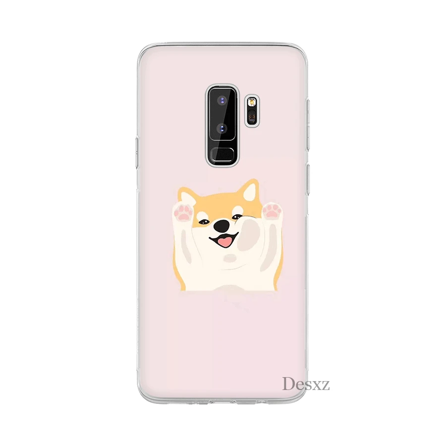 Милый чехол Шиба ину для Samsung M10 M20 M30 M40 S6 S7 Edge S8 S9 S10 Plus S10e Note 8 9 10 милый | Мобильные