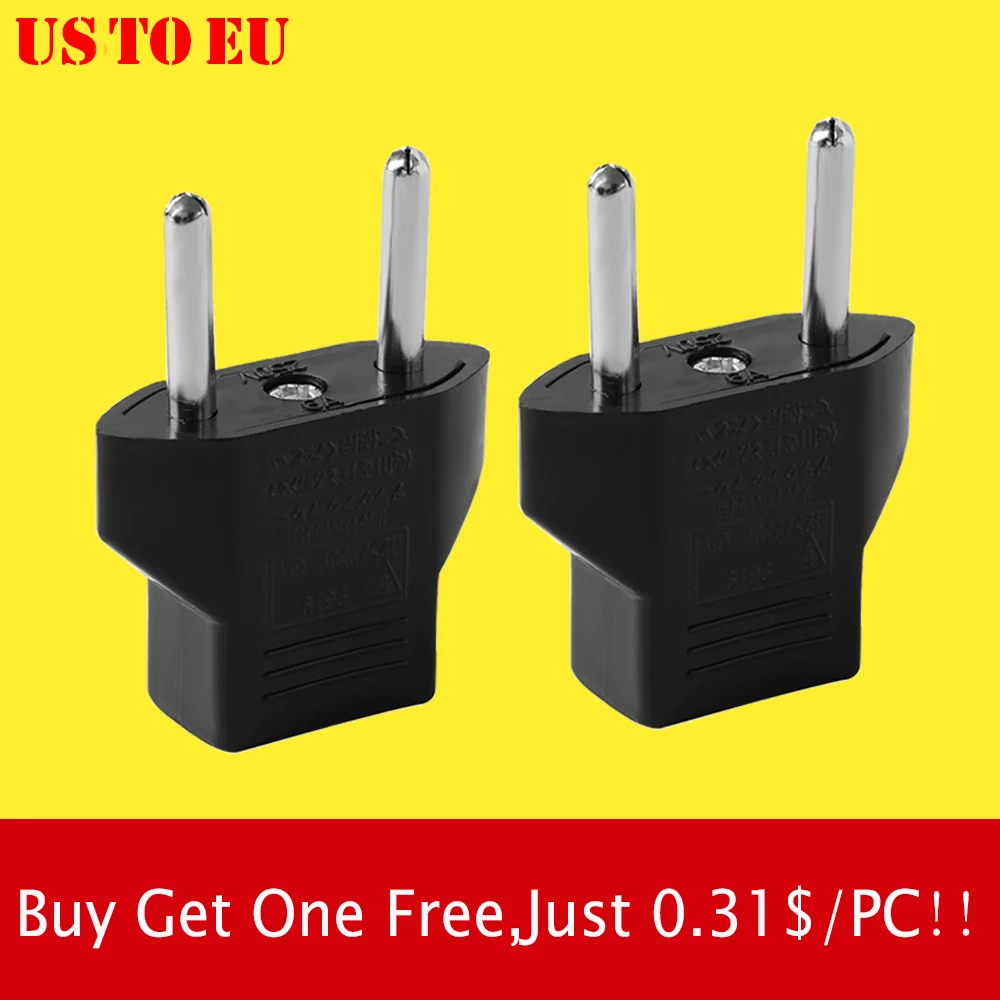 (Купите один получите бесплатно) 2 шт. черный полезный Модный Новый адаптер США в