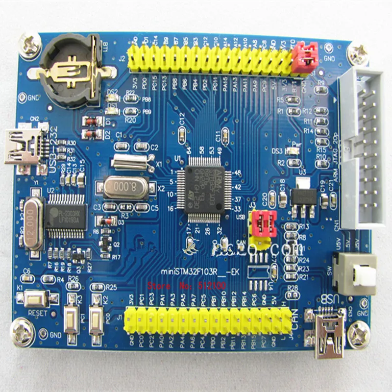 5 шт. мини STM32F103RBT6 ядро доска/завод деталя синий масла/Cortex-M3/72 МГц/USB ключ для загрузки