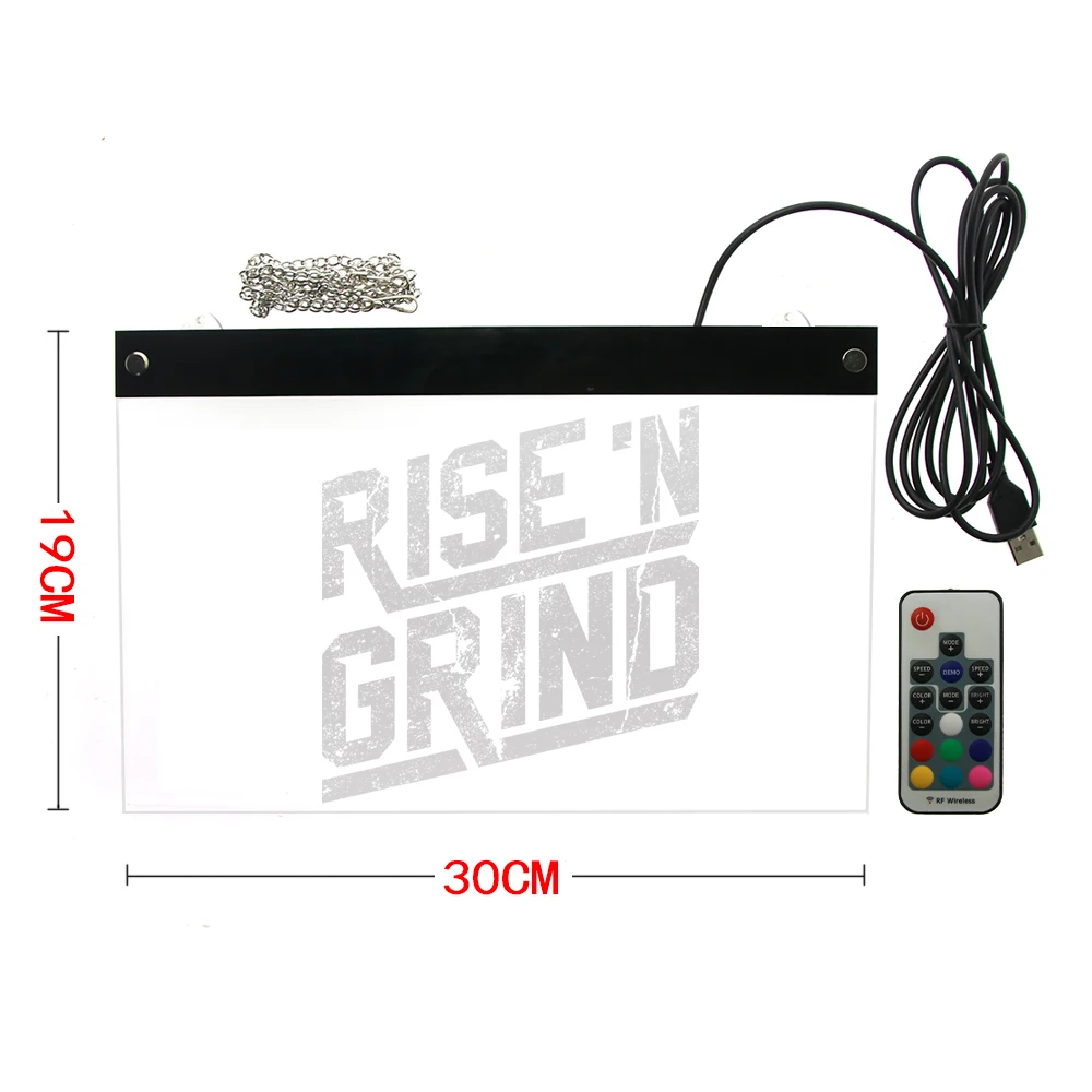 Светильник светодиодный неоновый с цитатами на заказ LED лампа для выращивания и