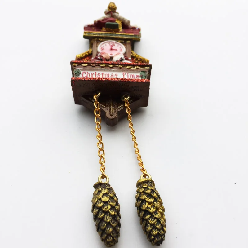 Cuckoo часы в форме наклейки на холодильник Германия Швейцария пейзаж магнит