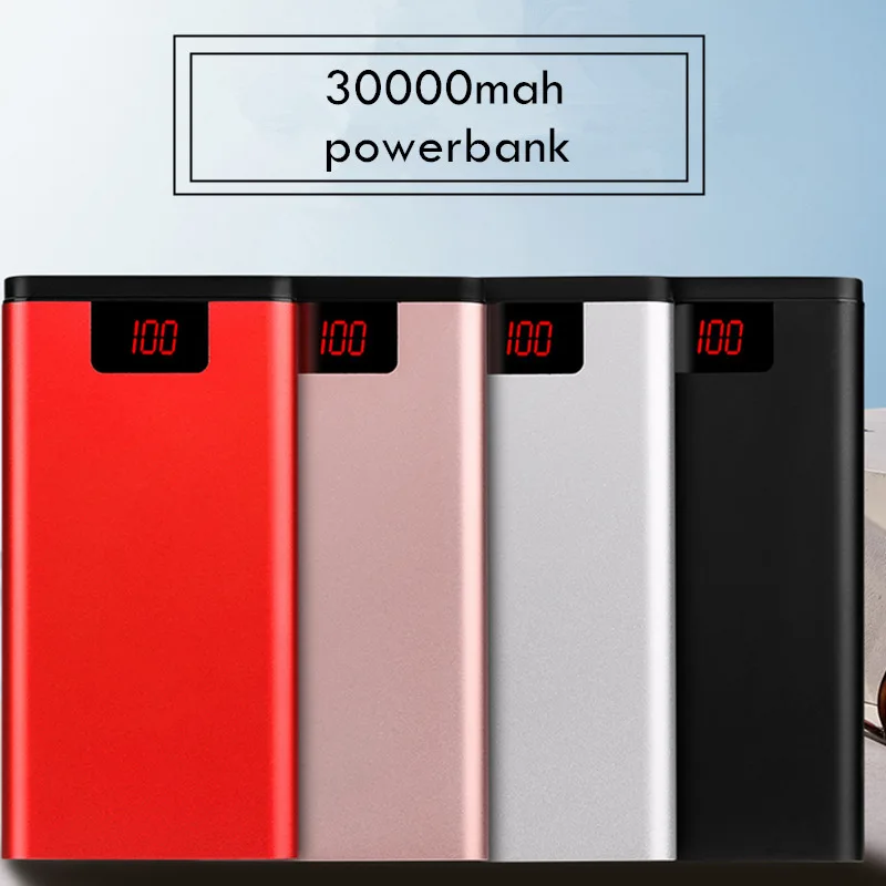 2018 Новый power Bank 30000 мАч для Xiaomi Mi 2 USB портативное зарядное устройство Внешний