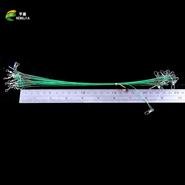 Рыболовная леска HENGJIA 20 шт./лот 15/20/25 см поводковый поводок с вращающимся