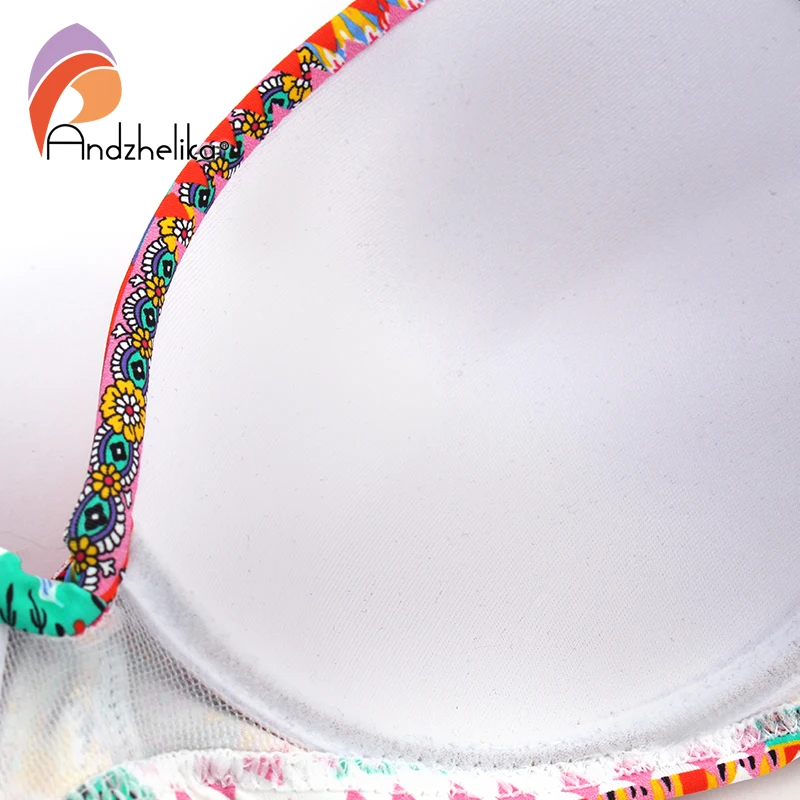 Andzhelika bikini женский купальник бикини с высокой талией AK18118