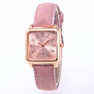 Розовый Montre femme, Лидирующий бренд, женские часы-браслет, наручные часы с кожаными кристаллами, женская одежда, женские кварцевые часы, Прямая поставка - Цвет: Розовый