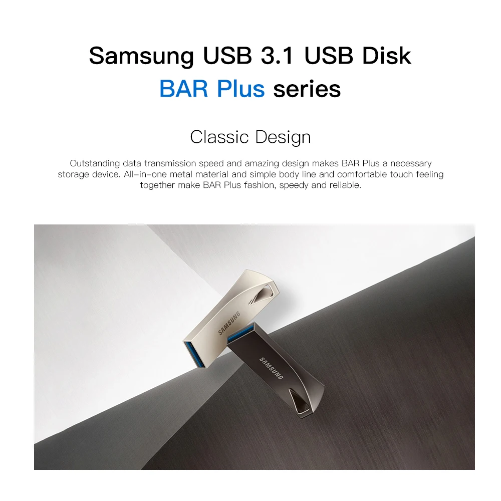 SAMSUNG USB флэш-накопитель 32G 64G 128G 256G USB 3,1 Металлический Мини-накопитель Флешка карта памяти устройство для хранения U диск для ПК