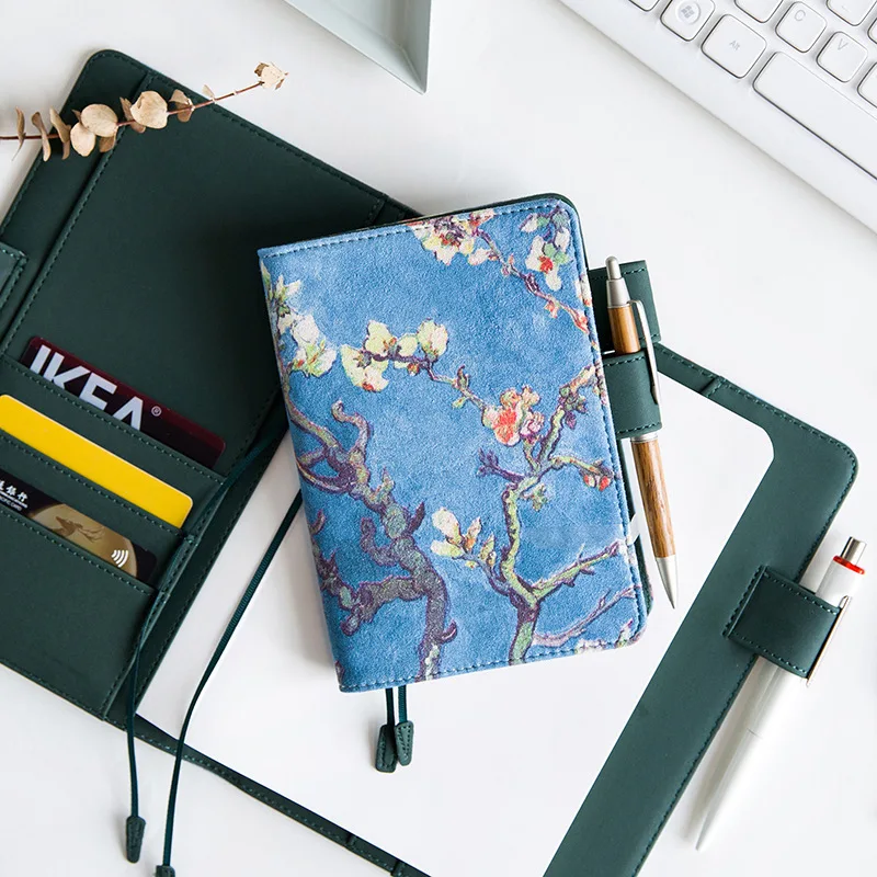 Блокнот Хобо ручная книга Ван Гог Обложка абрикосовый цветок живопись