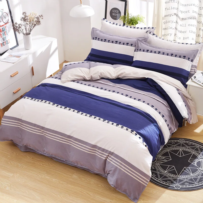 Серый AB сбоку постельное белье 4 шт. Постельное Мягкий хлопок высокое качество