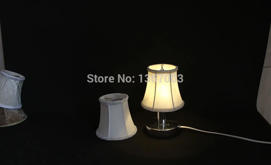 Современная модная люстра холодного белого цвета тканевые абажуры Мини