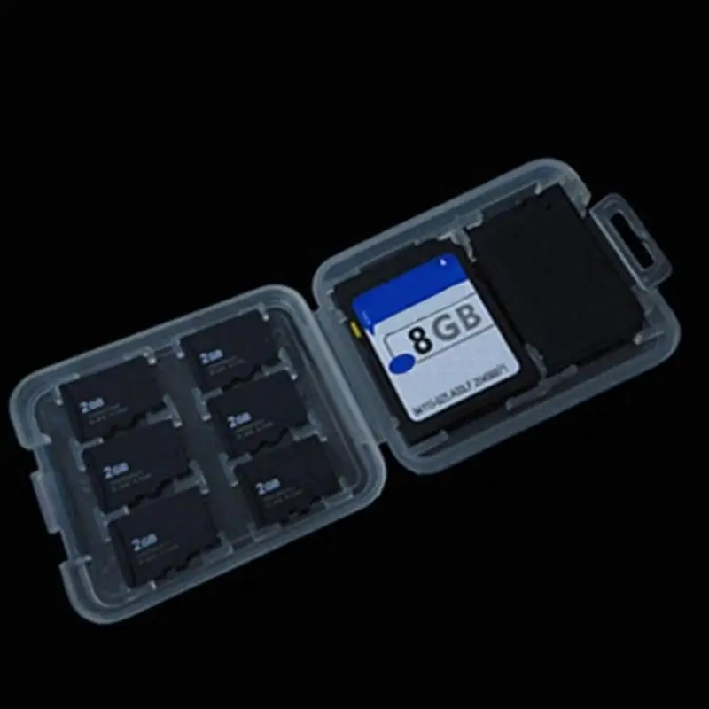1 шт коробка для хранения карт памяти жесткий Micro SD SDHC TF MS защитный держатель Жесткий Чехол#0228