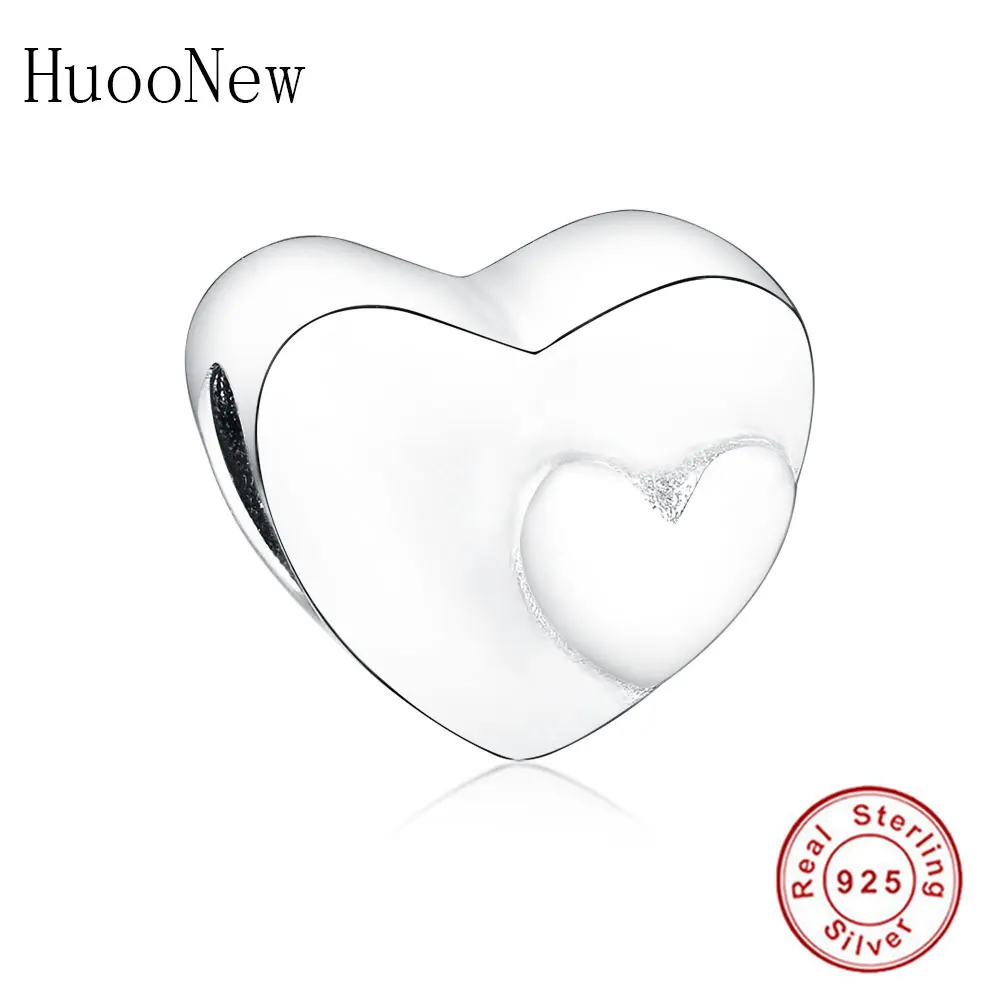 Кольца в форме сердца желтого и белого цвета, круглые каменные бусины, подходят к оригинальному Шарму Pandora, браслеты из стерлингового серебра 925 пробы, ювелирные изделия, подарок Berloque - Цвет: HU0909