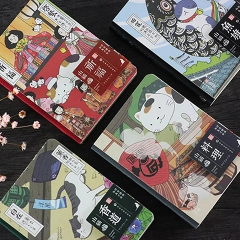 Симпатичный мультяшный блокнот с кошкой в японском стиле дневник книга планер