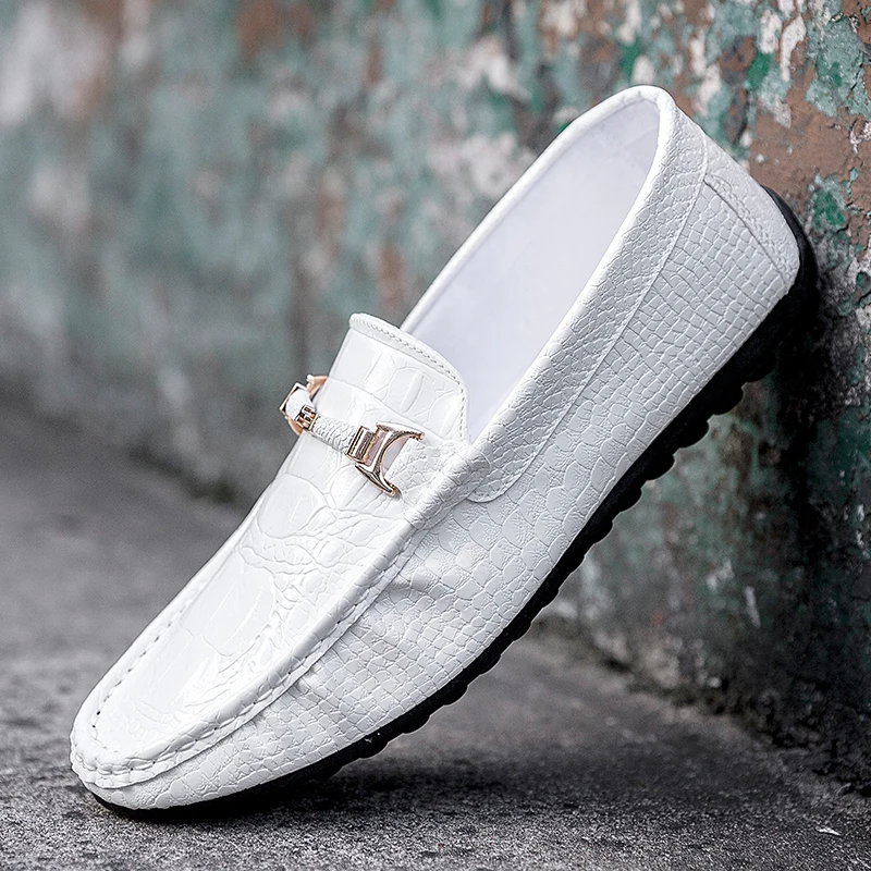 New Arrival Leather Loafers Men Casual Shoes Fashion Top Quality Driving Moccasins Slip On Flat Comfortable | Обувь