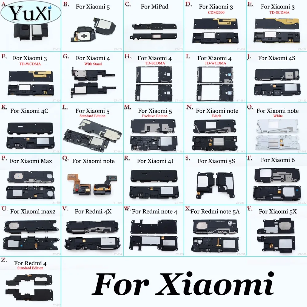 YuXi динамик ЗУММЕР кольцо для Xiaomi Mi5 Mi4 Mi4i Mi4c Mi4s Mi3 Mi2 Mi Max Mipad громкий звук зуммер