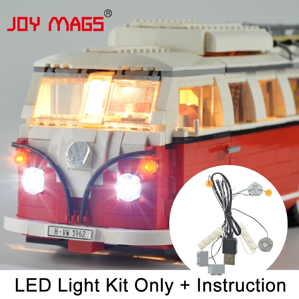 JOY MAGS только светодиодный светильник комплект для 10220 Creator T1 Camper Van светильник совместим с 21001(не включает модель