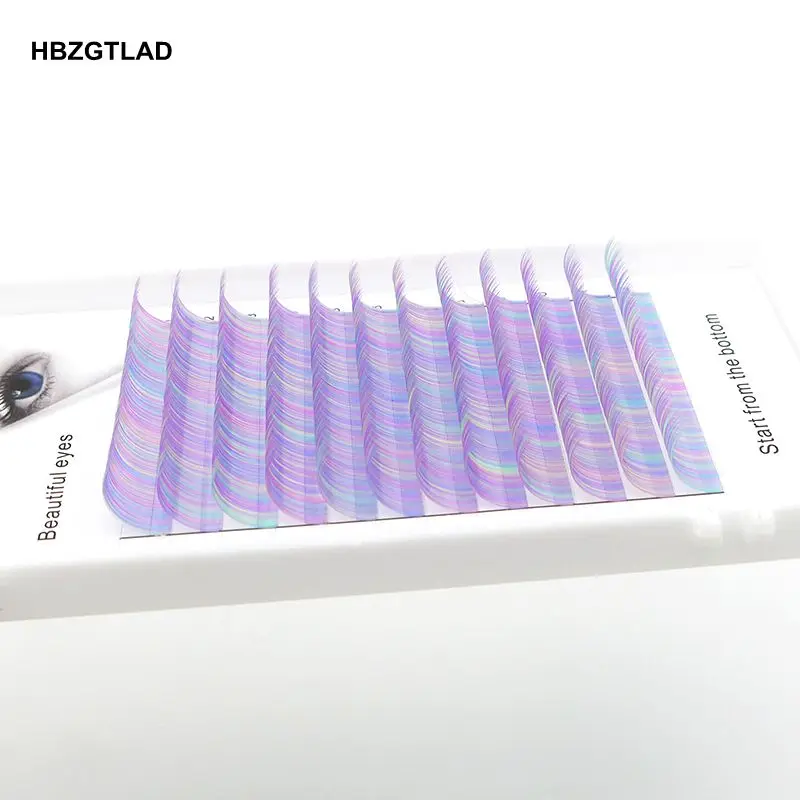 2018 Новые Накладные Ресницы C/D 0 07/0 1 мм 8/15 ресницы радужного цвета индивидуальные