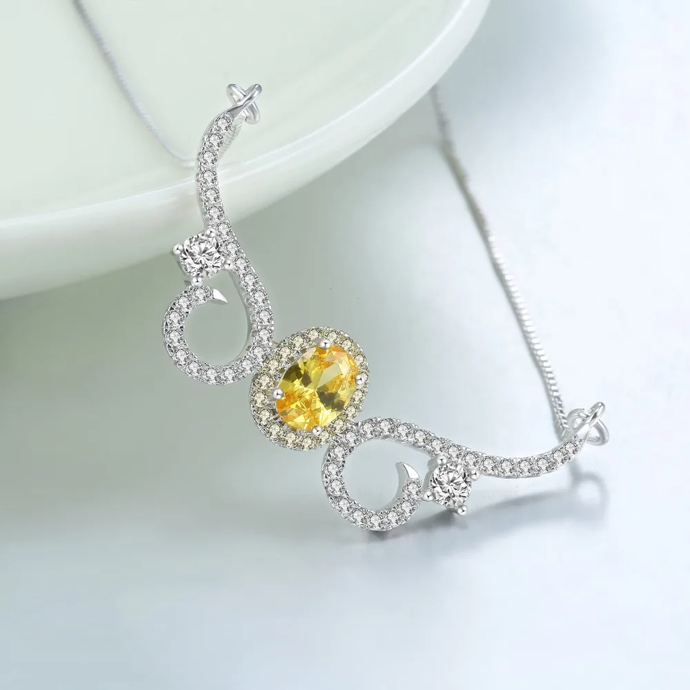 Cocktail Prom Dresses Multi Gems Topaz925 Sterling Silver Color Beautiful Charm Pendant Necklace HERN0073 | Украшения и