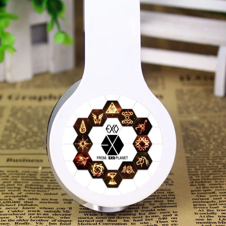 G2 Модные KPOP EXO наушники с логотипом custom EXO Регулируемая гарнитура геймер стерео наушники для мобильного телефона компьютера ноутбука Mp3 PC - Цвет: G2