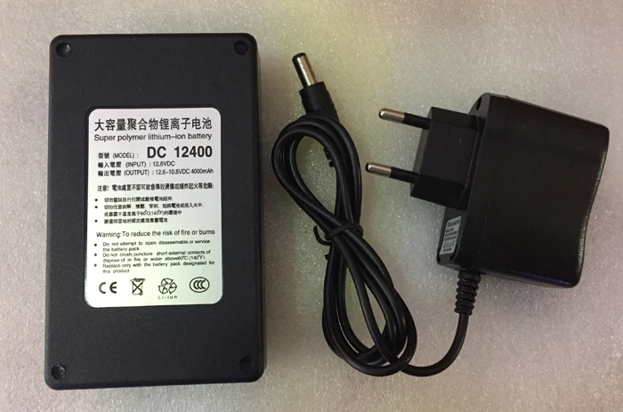 

MasterFire High Quality Super Rechargeable Portable Lithium-ion Battery DC 12V 4000mAh Batteries Pack DC 12400 With Plug