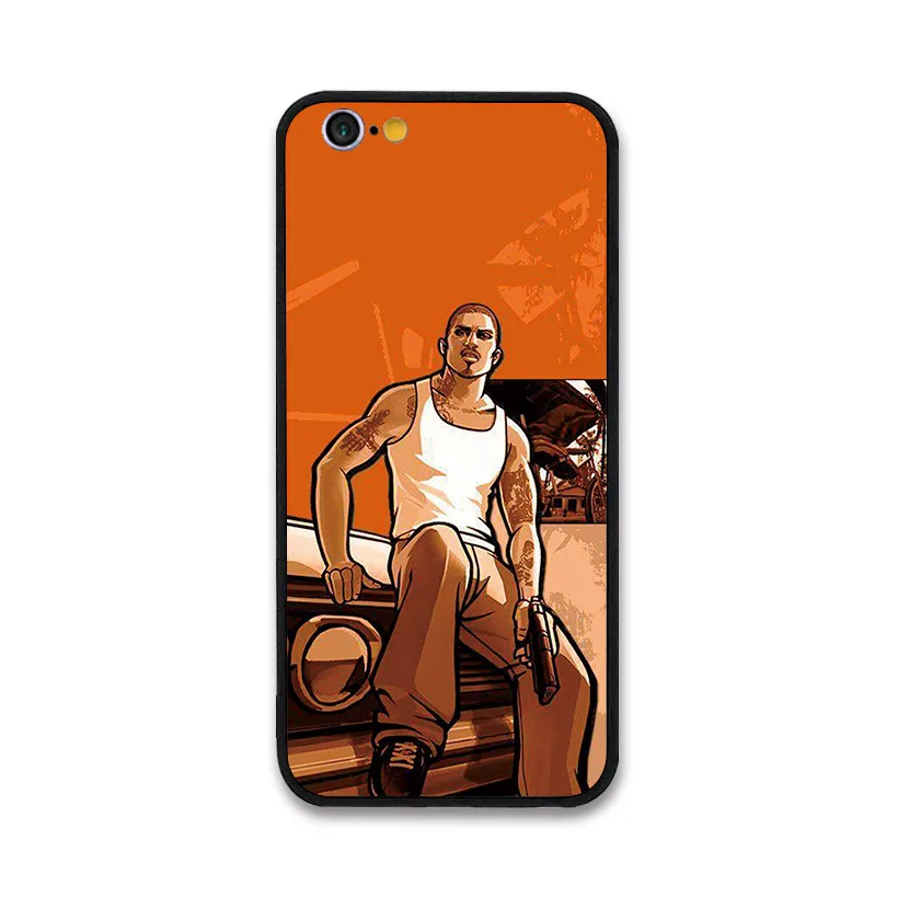 Gta San Andreas Бесплатная игра vice city чехол для iPhone 5 6 6S 7 8plus 7plus 6plus X XR XS Max бампер|Бамперы|