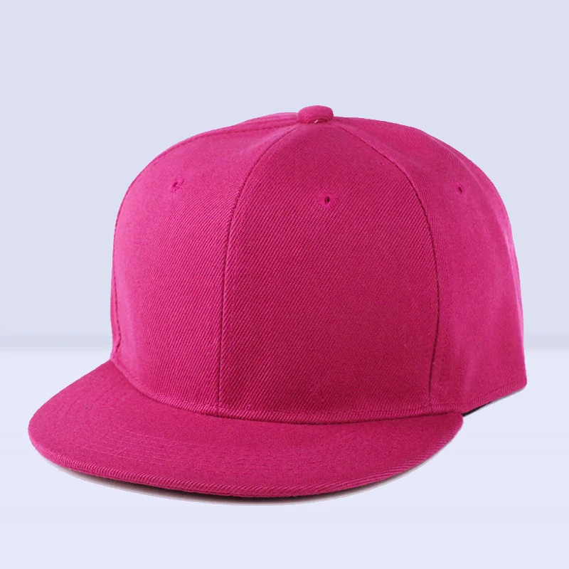Rose Red Новое поступление однотонная Бейсболка Повседневная шляпа для отца Зеленая Бейсболка для мужчин и женщин регулируемая бейсболка s Фирменная Новинка для взрослых - Color: Rose Red